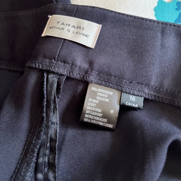 NWT TAHARI ASL Navy Blue Dress Pants - Picture 7 of 11